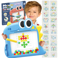 WOOPIE Montessori magnetna ploča za djecu MagPad, plavi dinosaur 